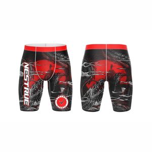 Short de sport de compression pour hommes femmes taille moyenne solide extensible dans les quatre sens respirant léger Spandex/Polyester Yoga basket-ball - Product Image 1