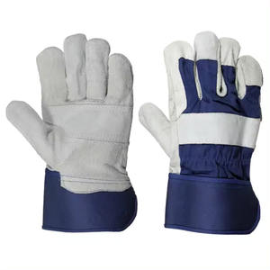 วัวแยกสวนหนักตัดทนความปลอดภัยป้องกันมือทําความร้อนถุงมือก่อสร้างหนัง - Product Image 5