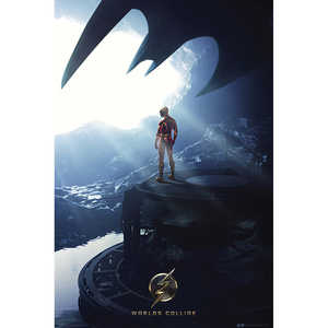 Affiche murale moderne du film The Flash avec le design de la Batcave - Product Image 1