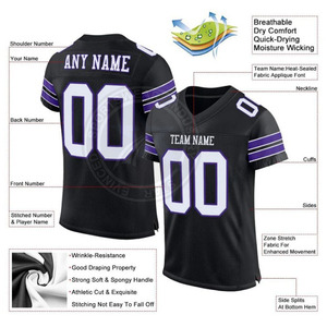 Maillots de football américain de haute qualité à prix abordable pour hommes, service OEM, matériel de conception de maillot de football américain confortable - Product Image 4