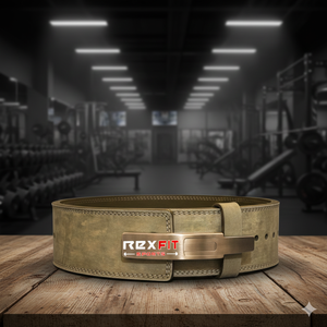 Ceinture de musculation professionnelle en cuir Rexfit Sports pour le soutien pendant la musculation et l'entraînement en force - Product Image 2