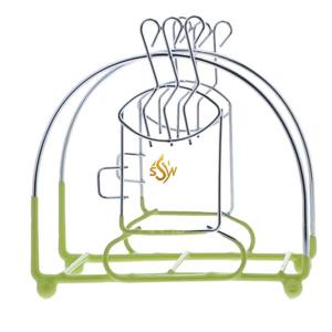 Fabricant de design de luxe de porte-serviettes argent poli porte-serviettes de forme irrégulière pour accessoires de mariage fête d'anniversaire - Product Image 1