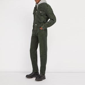 Veste décontractée de moto verte pour homme, veste en jean, vente chaude, veste en jean délavée, mode moto, coton - Product Image 3