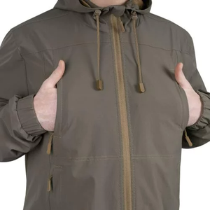 Veste coupe-vent à capuche pour homme (niveau 5) imperméable, coupe-vent, respirante, en spandex/nylon, fermeture éclair VENTUS - Product Image 3