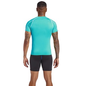 Nouvelles chemises de gymnastique à manches courtes de haute qualité Personnaliser la conception imprimée Rash Guard Premium Slim Fit Respirant Jogging Wear - Product Image 4