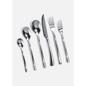 Juego de cubiertos de plata pulida llamativa, cubiertos de acero inoxidable de Metal hechos a mano únicos, vajilla elegante con pulido de espejo - Product Image 1