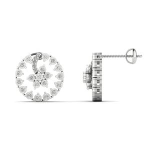 Elegantes Pendientes de Diamantes de Oro de 18K y 14K para Mujer, Belleza Eterna, Pendientes Redondos de Diamantes en Oro al Mejor Precio - Product Image 3