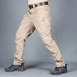 Pantalon cargo pour homme, nouvelle collection hiver 2023, décontracté, taille mi-haute, séchage rapide, respirant, écologique, multi-poches, fermeture à cordon - Product Image 4