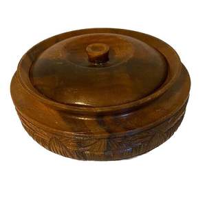 Boîte à chapati en bois de manguier élégante faite à la main, de qualité supérieure, écologique, durable, en bois, pour le stockage de roti, casseroles artisanales de cuisine, boîte à pain - Product Image 3