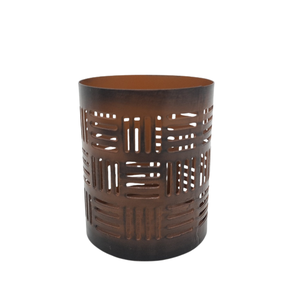 La plus haute conception Nickel Couleur À La Main Fer Matériel De Noël Décoratif Votive Titulaire Bougie Pot En Gros En Vrac - Product Image 2