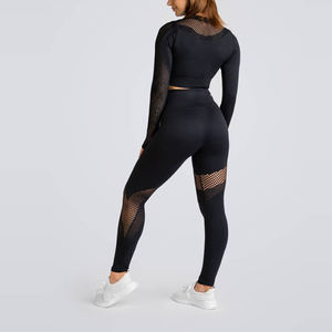 2024 verano alta calidad logotipo personalizado conjunto de Yoga para mujer 3 piezas con características de talla grande patrón sólido 3 colores lisos para correr - Product Image 5