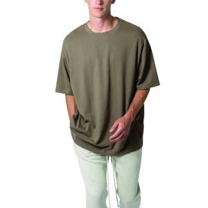 Camiseta de corte regular para hombre de calidad Premium urbana 220g tejido estampado sólido Casual longitud regular cobertura completa logotipo artístico - Product Image 4