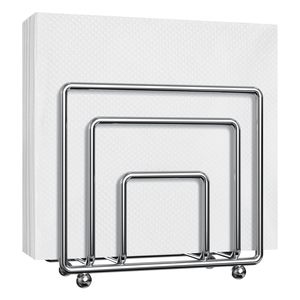 Modern <b>Black</b> Metal Napkin Holder Multi-Functional for Dining Table Kitchen Restaurant Outdoor Use Custom Logo Packaged in Carton - Product Image 2