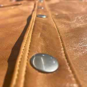 Chemises décontractées pour hommes en cuir de qualité, nouveau design, manches longues, respirantes, tricotées, fermeture éclair, écologiques, style automne - Product Image 4