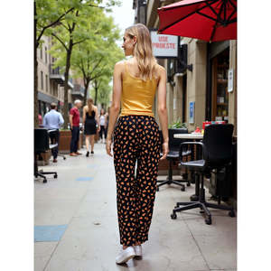 Pijama de Algodón Suave Estampado para Mujer Evolve, con Bolsillos Laterales, Cintura Ajustable y Estilo Tejido Adorable - Product Image 5