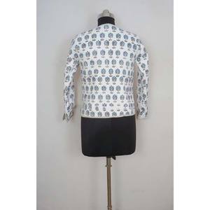 Abrigo corto de algodón acolchado bohemio hecho a mano para mujer, chaqueta de invierno transpirable suave y duradera con estampado de bloques, regalos únicos - Product Image 6