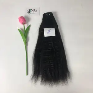 Hot trend products kinky straight weft hair double drawn made in Viet Nam human hair extensions