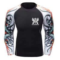 Nouveau Rashguard de Compression Respirant à Manches Courtes 220g pour Adultes, Personnalisé pour Sports de Combat (Boxe, Jiu Jitsu BJJ, MMA, Kimono No-Gi)