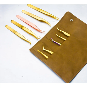 Meilleure qualité en gros noir faux cils en acier inoxydable pince à épiler à sourcils avec Volume et fibres conseils beauté aide - Product Image 4