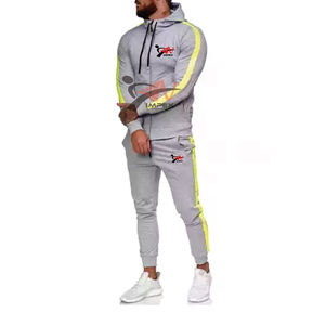 Chándal con capucha y cremallera para hombre con logotipo de impresión personalizado de alta calidad con Material personalizado - Product Image 1