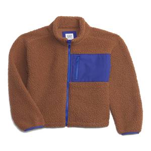 Chaqueta polar de diseño personalizado Sherpa-100% Poliéster Ropa de calle Bomber Chaquetas polares al aire libre - Product Image 5