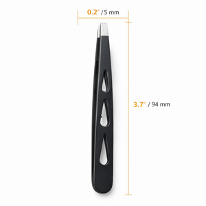 Pinzas Profesionales de Acero Inoxidable con Punta Inclinada para Cejas, Depilación de Precisión, Pinzas de Belleza - Product Image 4