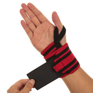 Nouvel arrivage de bracelets d'haltérophilie enveloppes de poignet élastiques respirantes personnalisées de 18 pouces pour les sangles de bandage de soutien de poignet de levage de puissance - Product Image 4