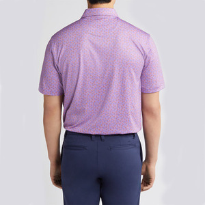 Polo de golf unisexe de haute qualité à manches courtes, tissu tricoté, logo imprimé, bouton de décoration, solide XL, anti-rides - Product Image 6