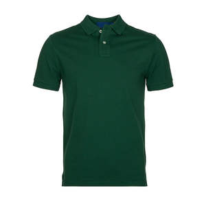 T-shirt polo pour hommes en polyester 100% vente en gros de chemises de golf avec logo brodé personnalisé respirant solide 220 grammes personnalisable pour les hommes - Product Image 1