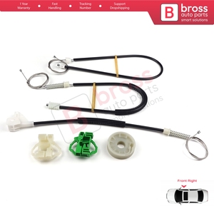 ชุดซ่อมกระจกไฟฟ้า BWR443ชุดซ่อมประตูหน้าขวาสำหรับ1U MK1 Octavia 1996-2000 1U0837462ปรับโฉมล่วงหน้า - Product Image 2