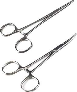 Stainless Steel Animal Hemostatic Forceps Medical Stainless Steel Cow Sheep Femostatic <b>Clamp</b> Cotton <b>Clip</b> - Product Image 1