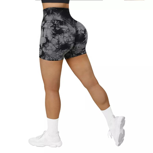 Pantalones cortos de yoga para gimnasio personalizados para mujer de calidad superior, ropa deportiva sin costuras, pantalones cortos de yoga para mujer, pantalones cortos con logotipo personalizado para mujer - Product Image 2