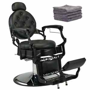 Silla de Barbero Hidráulica Vintage de Alta Resistencia BRIGHT SALES, Silla Reclinable Multiusos para Salón de Belleza - Product Image 1