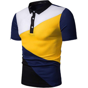 Vente en gros de t-shirts courts en coton et polyester souple avec logo imprimé personnalisé Équipe de golf pour hommes pour polo - Product Image 1