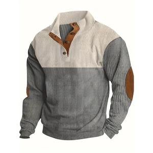Ropa deportiva informal de invierno para hombre, jersey de Color sólido con cremallera, chándal, ropa de calle, chaqueta, sudadera teñida Lisa a la moda - Product Image 6