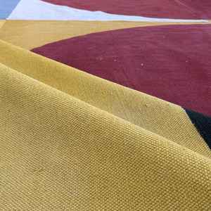 180cm x 90cm Designer Bohème Tapis 100% Brodé Dhurries Home Decor Multicolore Grand Cercle Motif pour Utilisation de Voiture - Product Image 4