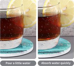 Nouveau design Meilleur dessous de verre en bois d'acacia en résine époxy fait à la main en bois Boisson Thé Sous-verre de l'Inde par Quality Handicrafts - Product Image 3