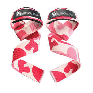 Correas de levantamiento de algodón con diseño de impresión por sublimación personalizado de alta calidad con logotipo personalizado para levantamiento de pesas y entrenamientos de gimnasio - Product Image 5