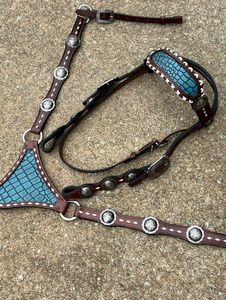 Juego de tachuelas de cuero de cocodrilo de liberación rápida para equipo de carreras de caballos disponible a precio mayorista - Product Image 4