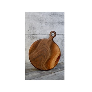 Acacia & Mango <b>Wood</b> Round Chopping Board Wholesale Customized Cutting Chopping Board <b>Blocks</b> Made In India - Product Image 4
