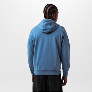 Pull à capuche unisexe avec logo personnalisé Sweat à capuche décontracté en coton uni Sweat à capuche streetwear surdimensionné - Product Image 4