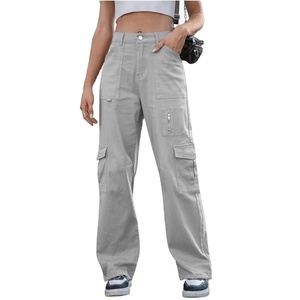 Pantalones Cargo Ligeros y Transpirables para Mujer, Pantalones Casuales con Bolsillos, Nuevo Diseño, Pantalones Deportivos para Correr y Hacer Ejercicio - Product Image 1