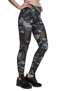 Ladies Camouflage Tech <b>Mesh</b> Yoga Leggings High Waist Gym Fitness Sports <b>Pants</b> for Workout & Training Activewear - Product Image 4