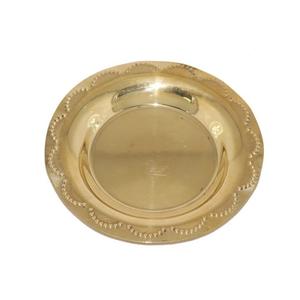 Platos decorativos Plato de servir de metal Platos de cargador elegantes chapados en cobre personalizados Mesa de comedor de restaurante - Product Image 6