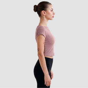 GAI Balance <b>Top</b> in Dusty Pink Breathable Feature - Product Image 3