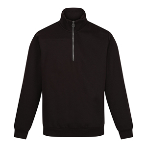 Sudadera personalizada de cuello alto con media cremallera para hombre, sudadera 100% de algodón orgánico de talla grande con hombros caídos y cuarto de cremallera, sudadera en blanco para hombre - Product Image 5