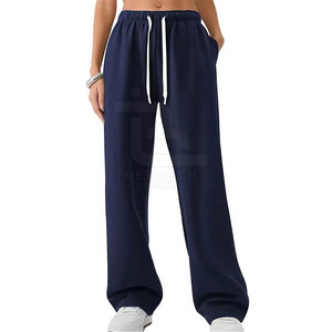 Pantalones de chándal Acampanados para mujer con Etiqueta Privada, pantalones de chándal acampanados de Color sólido para mujer, pantalones acampanados con bolsillos laterales a la venta - Product Image 1