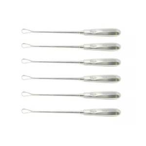 Curette utérine Sims 11" (27,9 cm) à lame tranchante taille 4 – Instruments chirurgicaux obstétrico-gynécologiques en acier inoxydable – Manuels - Product Image 4