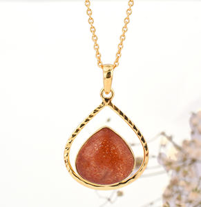 Colgante y abalorio de plata de ley 925 Sunstone Shape - Product Image 6