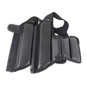 Almohadilla de vientre de alta calidad para boxeo, Protector de estómago grueso, Muay Thai, almohadilla para el pecho, Protector corporal para el Abdomen - Product Image 5